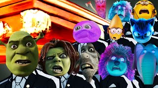 SUPER MEGAMIX COFFIN DANCE ASTRONOMIA - Shrek, SPRUNKI, SING, ANNOYING ORANGE, Minions, Sonic