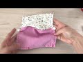 手縫いで作れる★ラウンドポーチの作り方★裏付きポーチ★無料型紙つき★kcoton★how to make a round pouch★ hand sewing