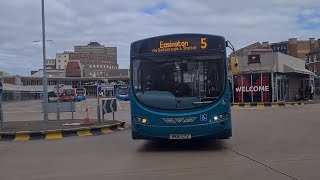 Arriva Stockton VDL SB200 Wright Pulsar 2 1486 NK61CYZ operating the 5 to Easington, Ryelands Park