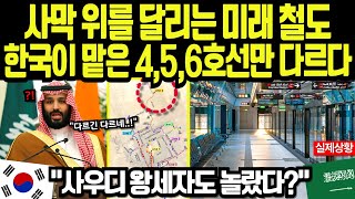 [해외감동사연] 사막 위 도시에 최첨단 도시철도 달린다! 4~6호선 건설에 한국 건설사 기술 감탄!