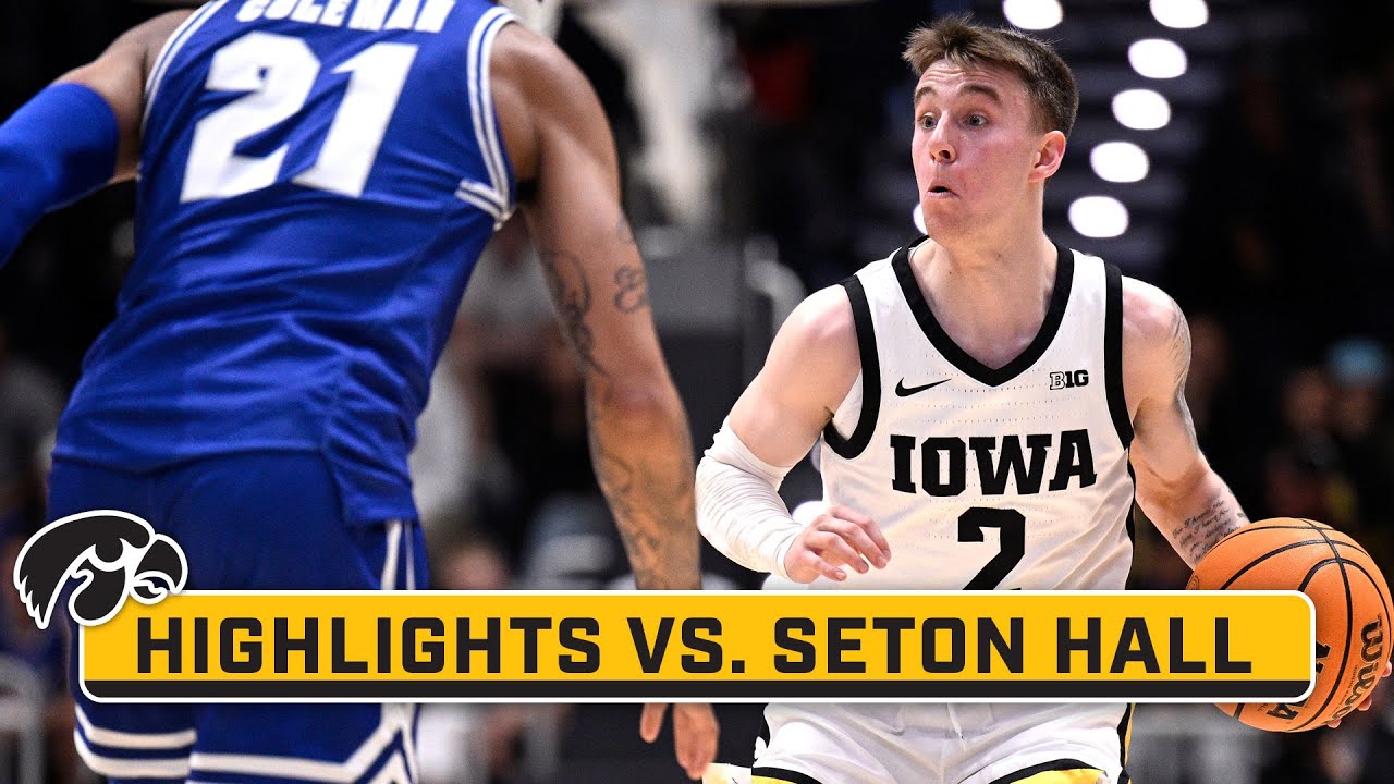 Seton Hall Vs. Iowa | Highlights | Big Ten Basketball | Nov. 24, 2023 ...