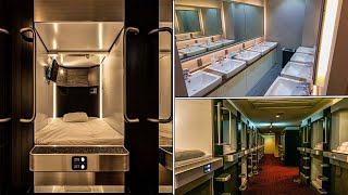 Spent a Night 😴 At Amazing Capsule Plus Yokohama 🛁 Sauna&Capsule Hotel 🏨 / Breakfast included