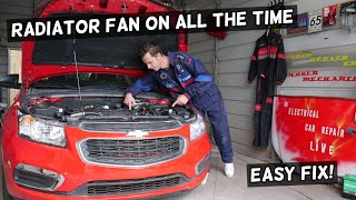 RADIATOR FAN STAYS ON ALL THE TIME CHEVY, CHEVROLET, GMC, BUICK, CADILLAC