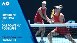 Lumsden/Siskova v Dabrowski/Routliffe Highlights | Australian Open 2025 Second Round