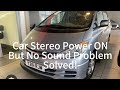 No Sound But Car Stereo Powers On || Toyota Previa / Tarago 2001 - 2003 Solved!