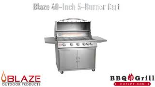 Blaze 40' 5 Burner Cart BBQGrillOutlet.com