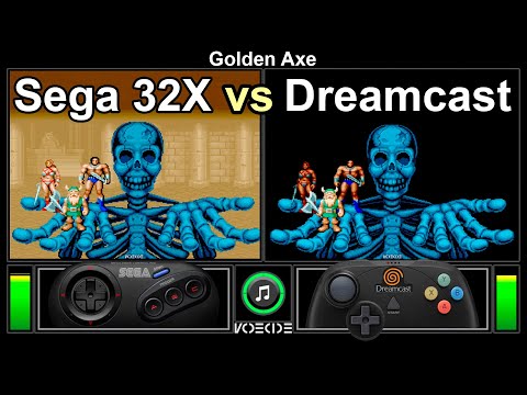 Golden Axe (Sega 32X vs Dreamcast) Gameplay Comparison