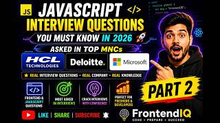Most Asked JavaScript Interview Questions 2026 | Part 2 🔥