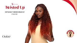 Outre X-Pression Twisted Up Boho Wet \u0026 Wavy Vibe Box Braid 22\