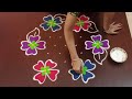 7×4dots beautiful sankranti chukkala muggulu🌷 easy sankranti rangoli pongal kolams rang kaa rangoli