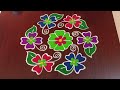 7×4dots beautiful sankranti chukkala muggulu🌷 easy sankranti rangoli pongal kolams rang kaa rangoli