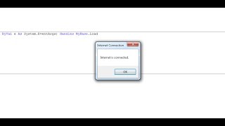 Visual Basic Internet Connection Tutorial