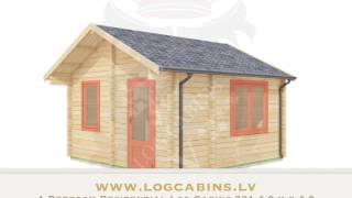 1 Bedroom Residential Log Cabins 321 4.0 m x 4.0