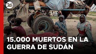 Más de 15.000 muertos por la guerra en Sudán