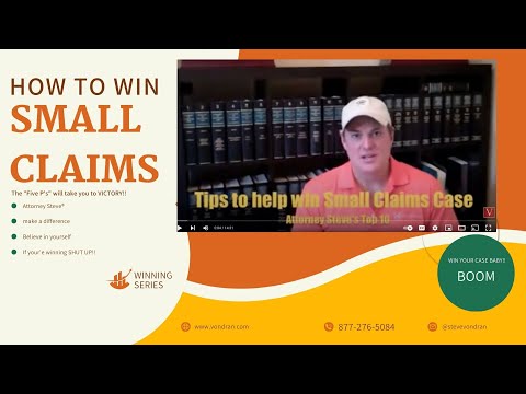 How to win a small claims court lawsuit How to win a small claims court lawsuit