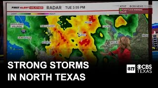 Strong storms move through North Texas bringing flash flood warnings