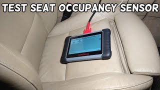 HOW TO TEST SEAT OCCUPANCY SENSOR WITHOUT REMOVING THE SEAT