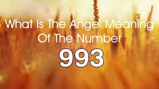 Number Meaning 993   Quick Angelic Numerology Reading for Number 993