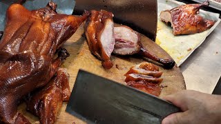 Chopping Skills，Yummy Roasted Goose，Roasted#CharSiu chicken #PorkBelly #ASMR #HongKongstreetFood #香港