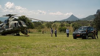 Museveni Stylish Entry for the Karamoja Cultural Festival in Karenga District