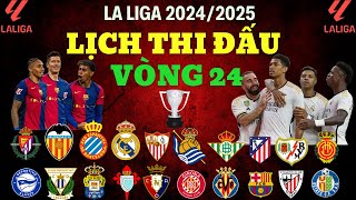 LỊCH THI ĐẤU LA LIGA VÒNG 24 HÔM NAY (FULL) - BARCELONA BỨT TỐC ĐUỔI THEO NHÀ ĐƯƠNG KIM VÔ ĐỊCH