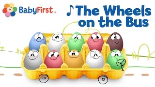 Surprise Eggs | The Wheels on the Bus | Nursery Rhyme Cartoons for Kids