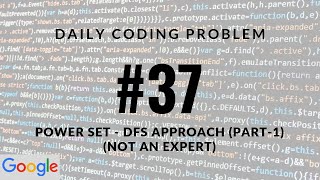 Daily Coding Problem - Problem 37 (DFS Approach)