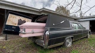 Hearse And Caskets Left At This Abandoned Funeral Home