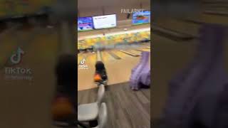 Guy breaks tv at bowling alley😹