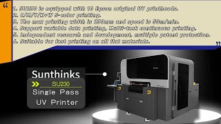 Sunthinks SU230 Single pass UV printer #digitalprinting #inkjetprinter