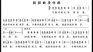 轻轻的告诉你/輕輕的告訴你 G调伴奏 - instrumental in G