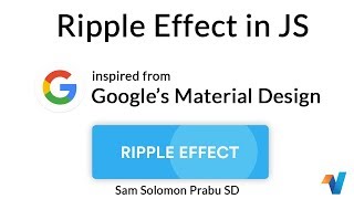 Google Ripple Effect in JS | JavaScript Tutorials | Web Development Tutorials