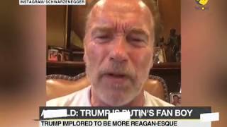 Hollywood veteran actor Arnold Schwarzenegger criticizes Trump after Putin news conference