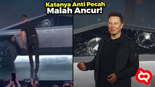 SUNGGUH MEMALUKAN! Promosi Mobil Tesla Cybertruck Anti Peluru di TV, Eh Pas Dites Malah Kayak Gini