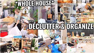 WHOLE HOUSE DECLUTTER AND ORGANIZE!🏠 ORGANIZE WITH ME | DECLUTTERING AND ORGANIZING MOTIVATION 2024