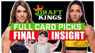 DRAFTKINGS: UFC Vegas 101: Dern vs. Ribas 2 FULL CARD Breakdown