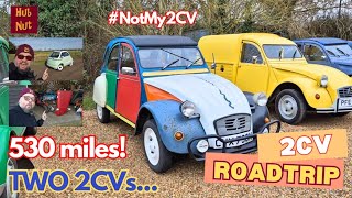 2CV 530-mile Roadtrip to The East! In two 2CVs...