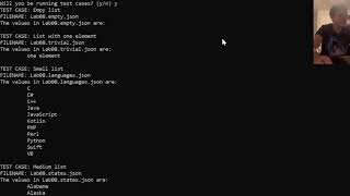Lab 08 - Sort Program