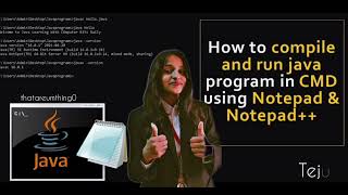 Learn how to run a Java program using Notepad and Command Prompt!!📉💻☕