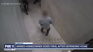 Armed homeowner fights back, goes viral for defending his home and family