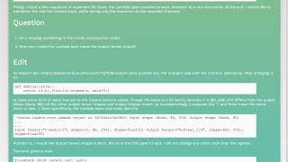 Keras Lambda layer has no output tensor shape, error when compiling model