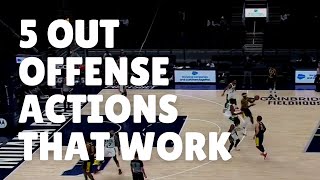 5 Out Basketball Offense Actions that Work