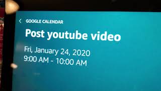 Using Amazon Echo To Add Calendar Event