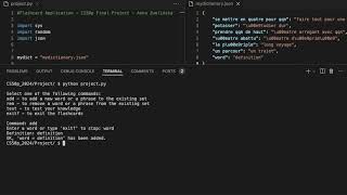 CS50p final project - Flashcard Application