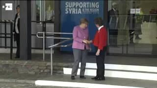 Llegada de autoridades a la conferencia de donantes para recaudar 9.000 millones para Siria