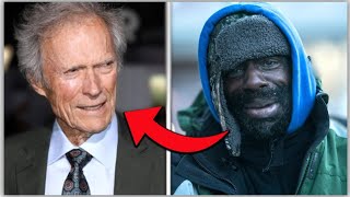 Negro sin Hogar pregunta a Clint Eastwood ¿Puedes darme 1 dólar? La Respuesta de Clint es IMPACTANTE