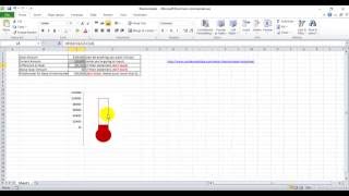 Customizable Excel Thermometer Chart