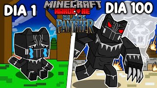 🐾Sobreviví 100 DÍAS siendo BLACK PANTHER en Minecraft HARDCORE!