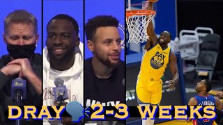 📺 Draymond’s peak: “2-3 weeks away”; Kerr: “point-forward”; Stephen Curry: “take him for his word”