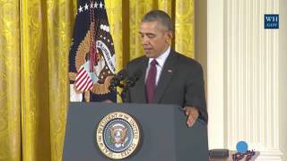 President Obama emotional at Medal of Valor awards